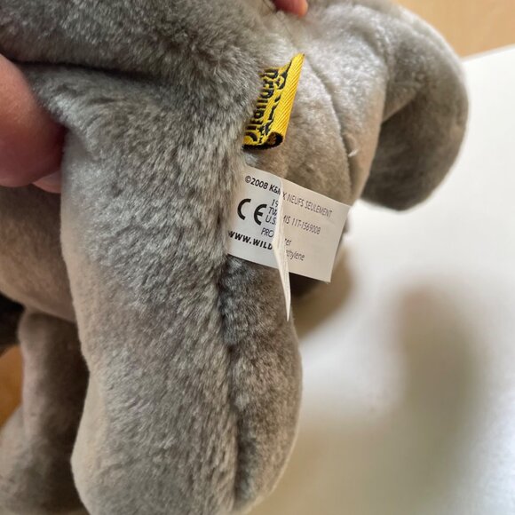 WWF Plush Elephant Soft Toy With Tag 12" Gray & White Conservation Gift Eco-Frie - Picture 8 of 14